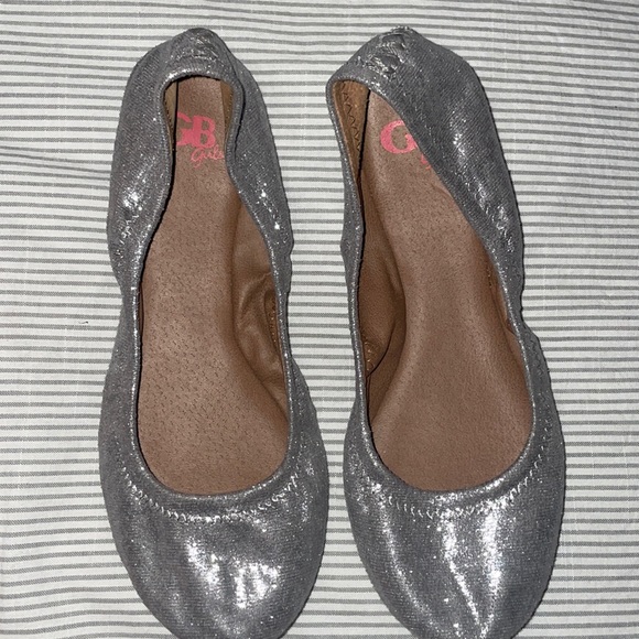 GB girls Shoes Gb Girls Silver Ballet Flats Poshmark